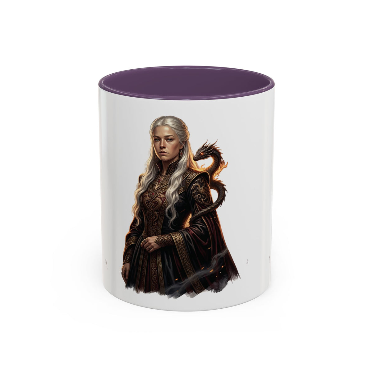 Daenerys Targaryen Dragon Accent Coffee Mug – Fantasy Queen 11/15oz