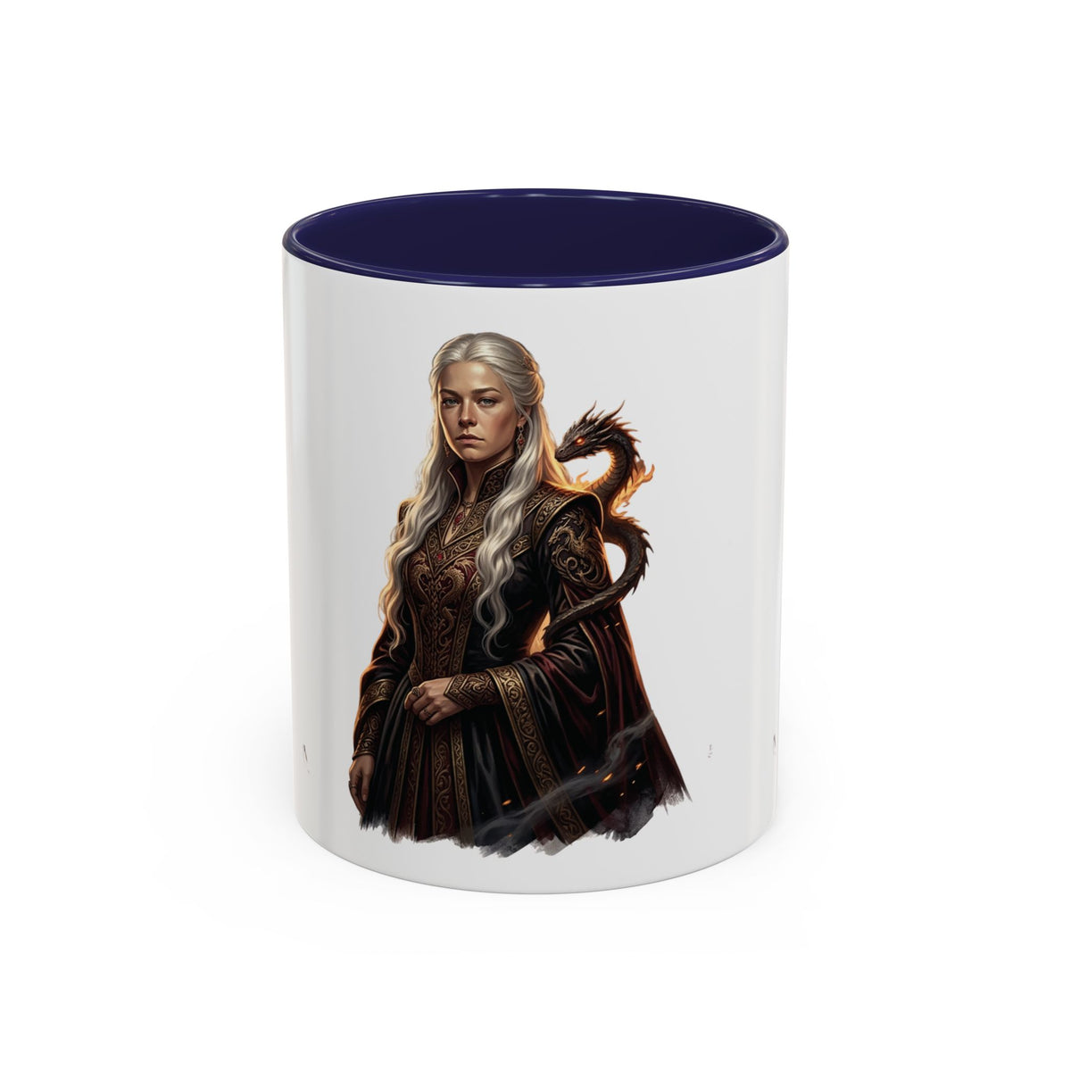 Daenerys Targaryen Dragon Accent Coffee Mug – Fantasy Queen 11/15oz