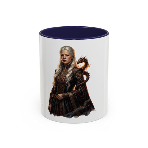 Daenerys Targaryen Dragon Accent Coffee Mug – Fantasy Queen 11/15oz
