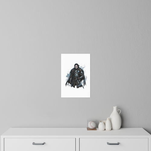 Medieval Warrior Wall Decal — Knight in Armor Fantasy Home Decor