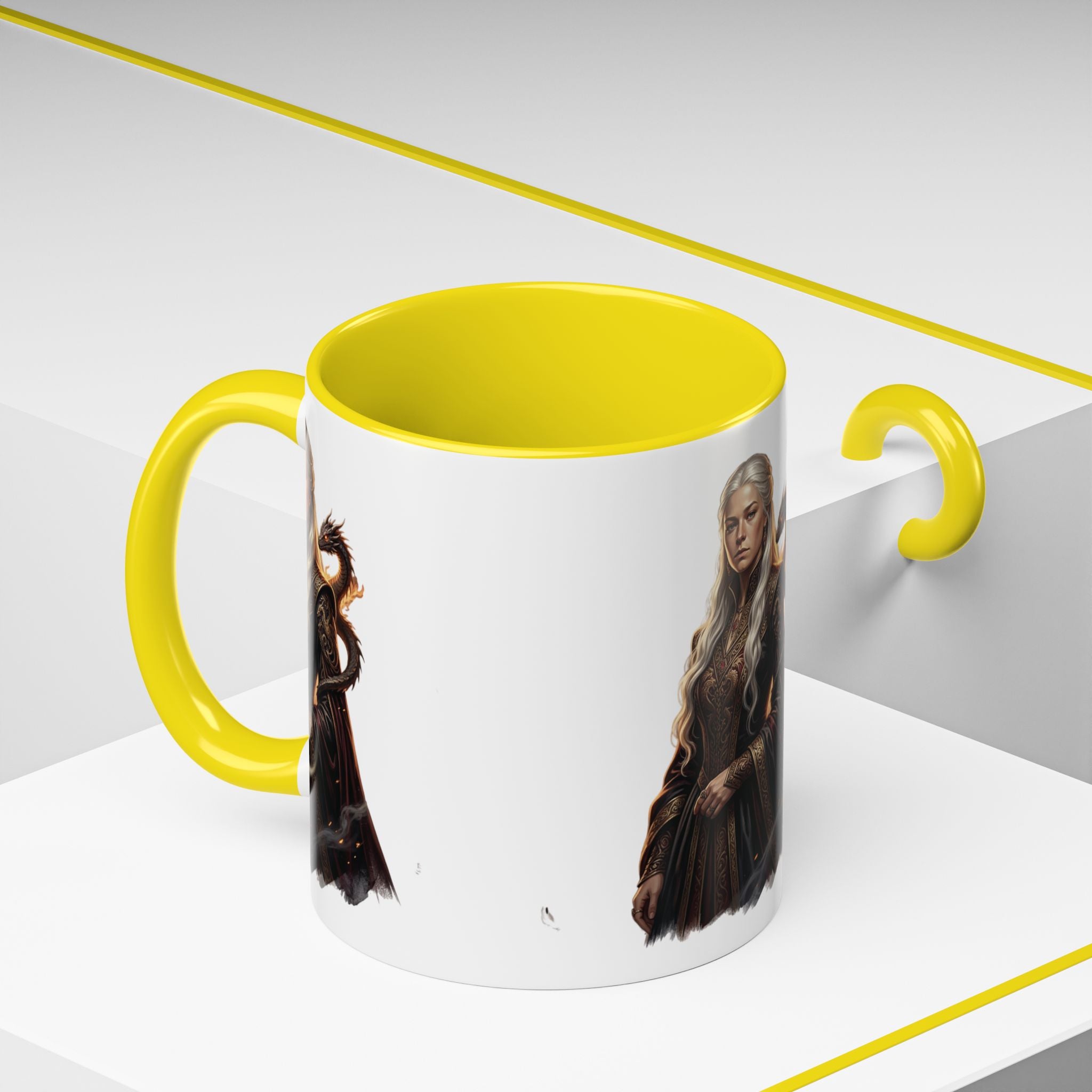 Daenerys Targaryen Dragon Accent Coffee Mug – Fantasy Queen 11/15oz