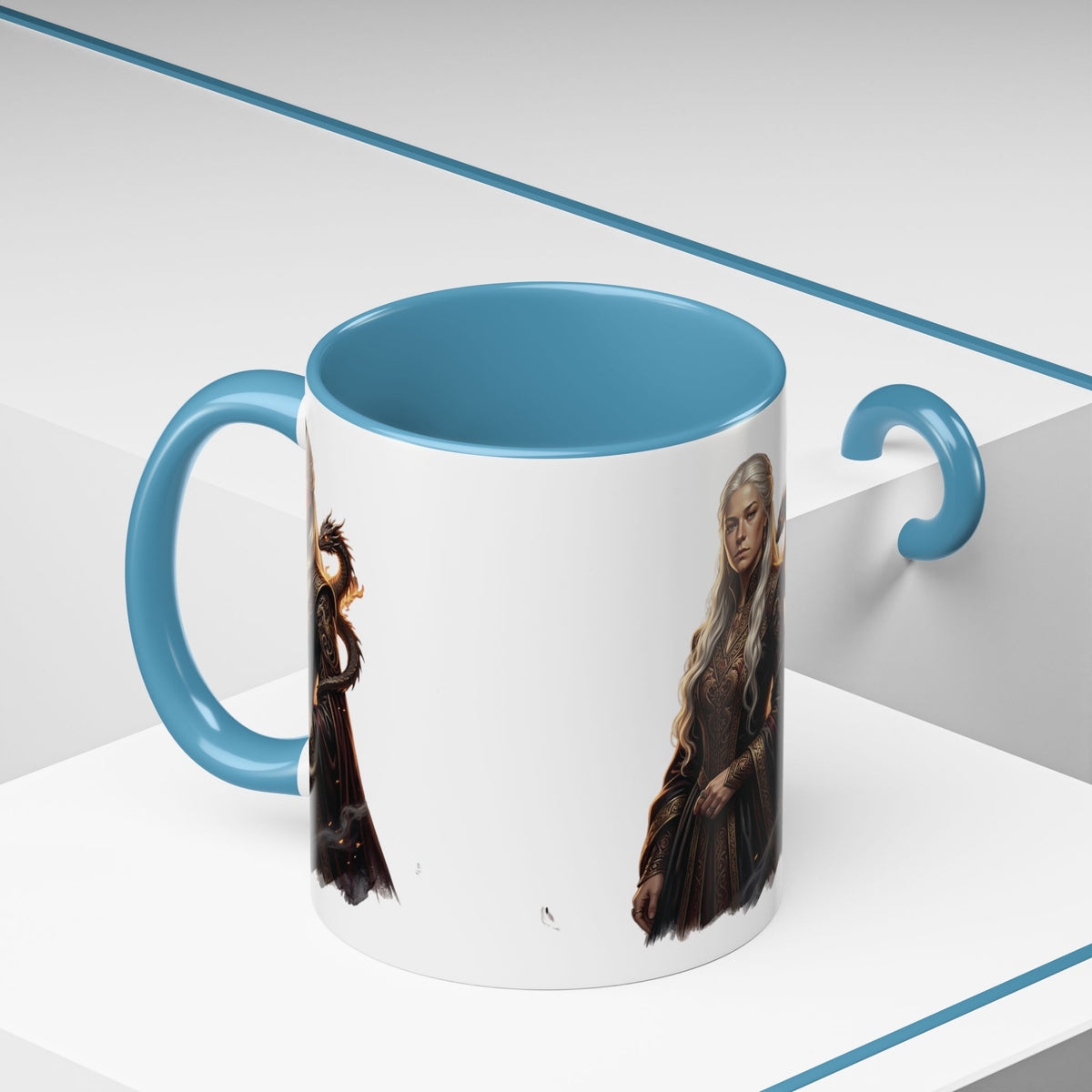 Daenerys Targaryen Dragon Accent Coffee Mug – Fantasy Queen 11/15oz