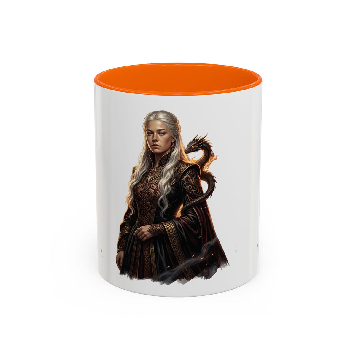 Daenerys Targaryen Dragon Accent Coffee Mug – Fantasy Queen 11/15oz