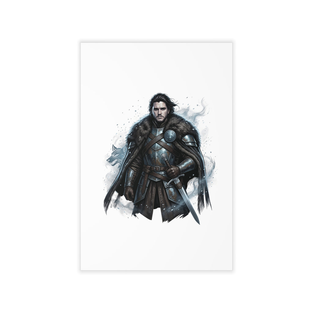 Medieval Warrior Wall Decal — Knight in Armor Fantasy Home Decor