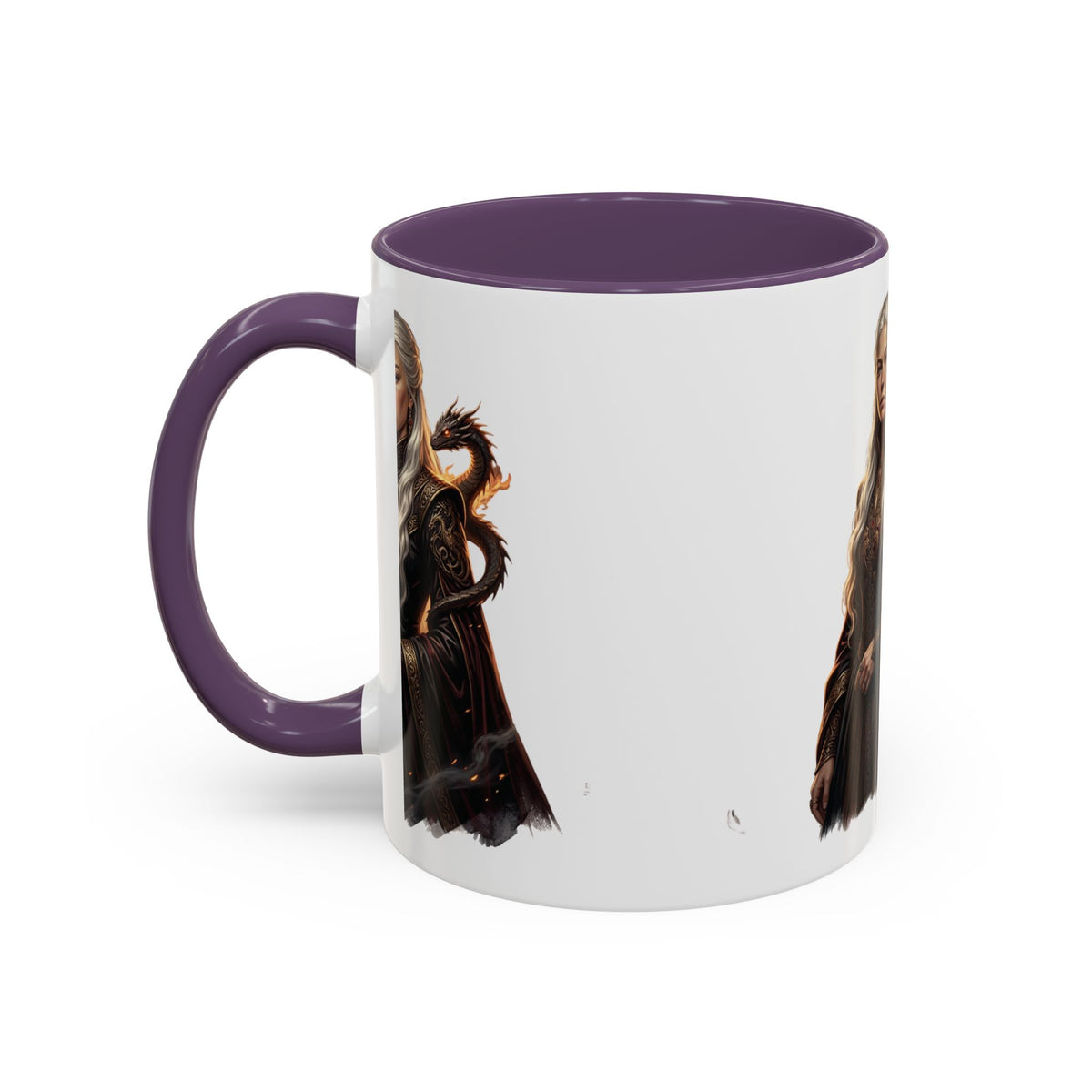 Daenerys Targaryen Dragon Accent Coffee Mug – Fantasy Queen 11/15oz