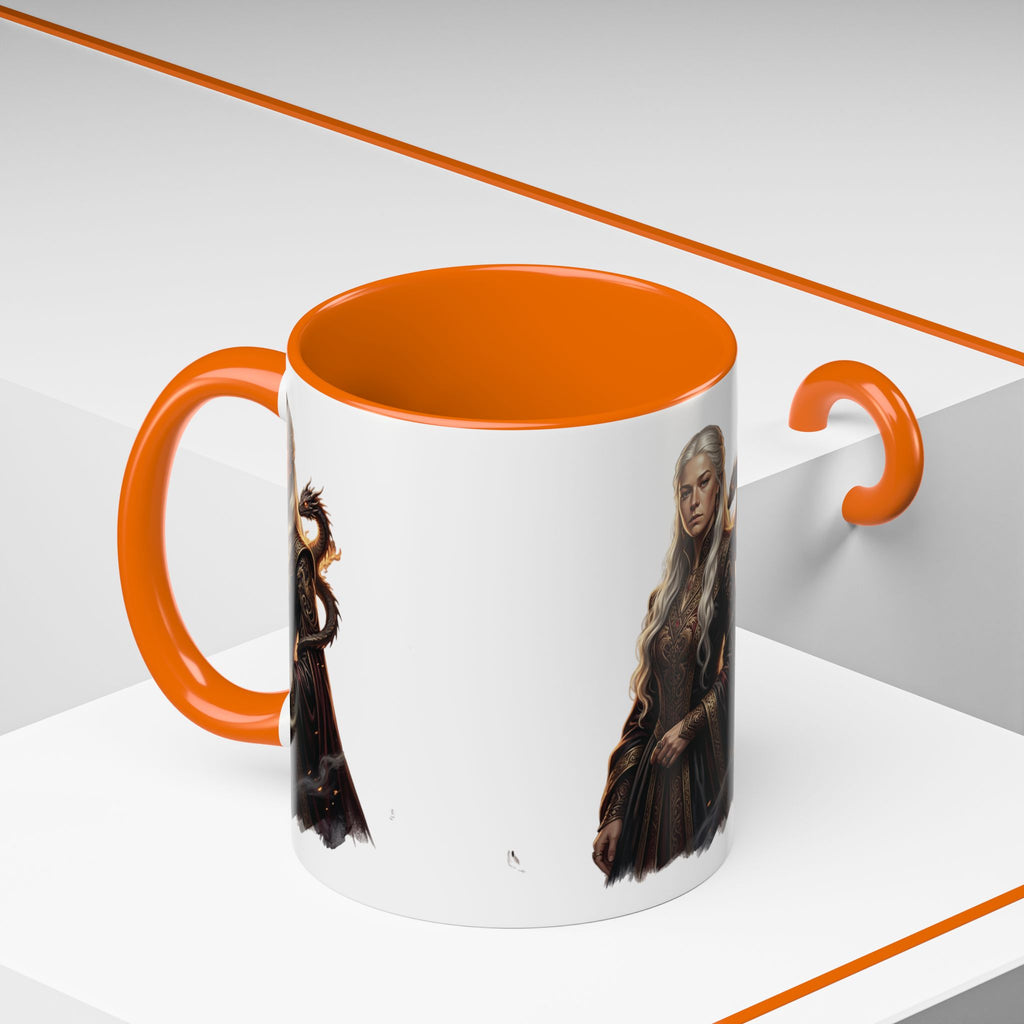 Daenerys Targaryen Dragon Accent Coffee Mug – Fantasy Queen 11/15oz