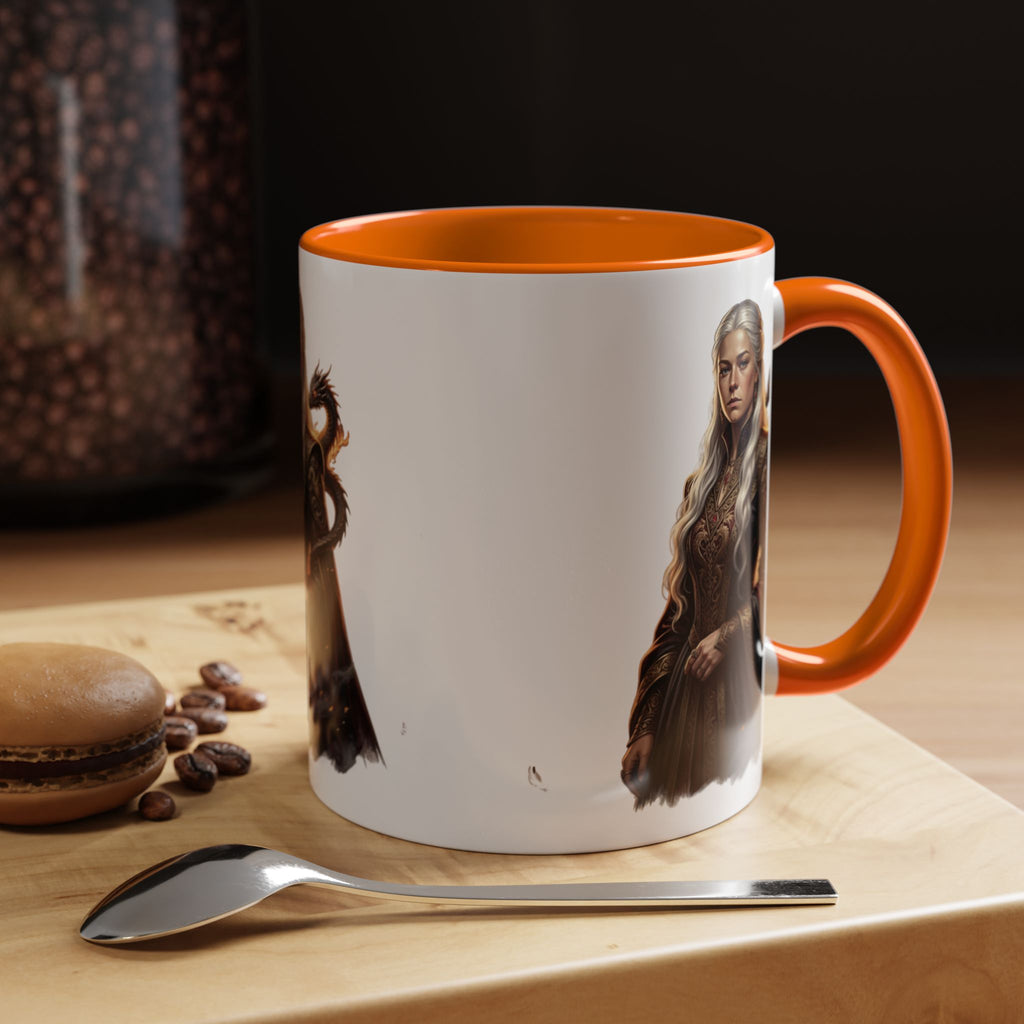 Daenerys Targaryen Dragon Accent Coffee Mug – Fantasy Queen 11/15oz
