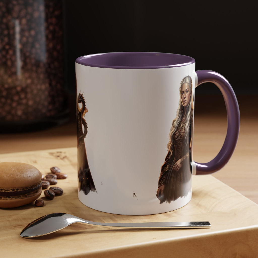 Daenerys Targaryen Dragon Accent Coffee Mug – Fantasy Queen 11/15oz