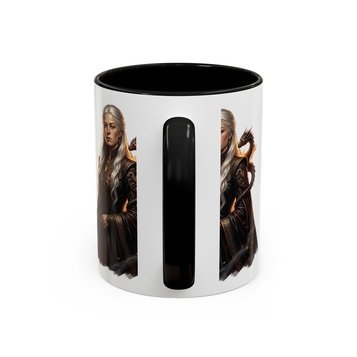 Daenerys Targaryen Dragon Accent Coffee Mug – Fantasy Queen 11/15oz