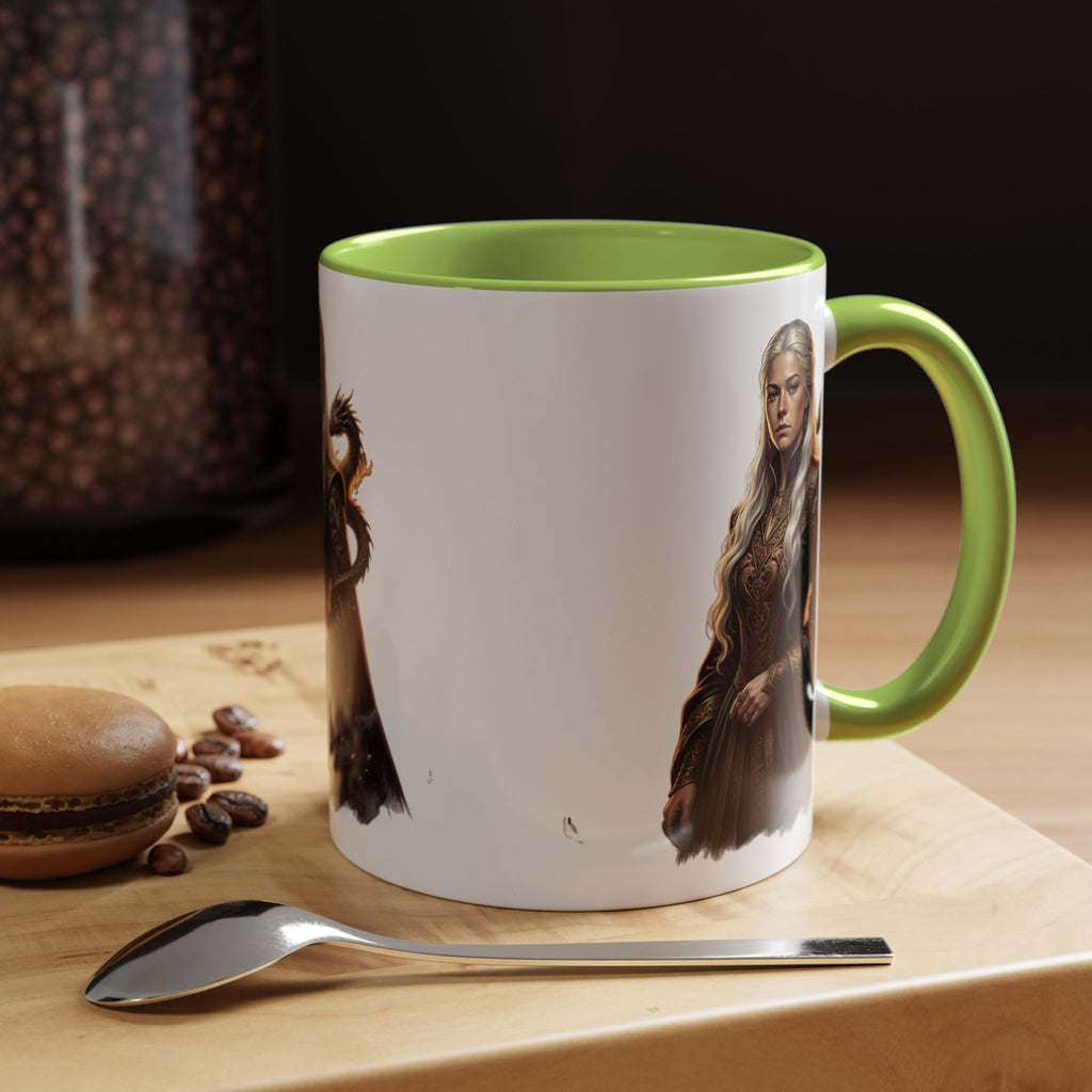 Daenerys Targaryen Dragon Accent Coffee Mug – Fantasy Queen 11/15oz