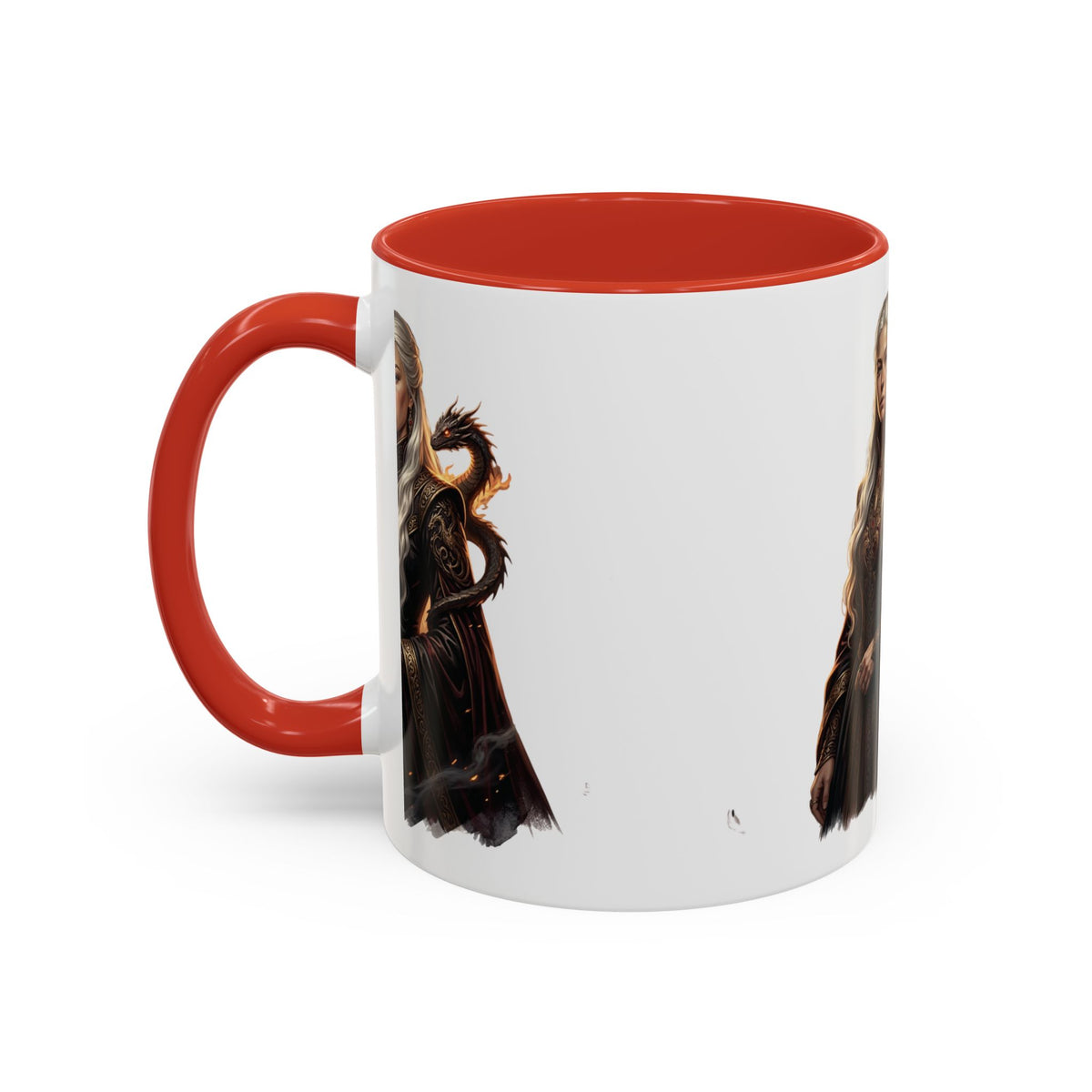 Daenerys Targaryen Dragon Accent Coffee Mug – Fantasy Queen 11/15oz