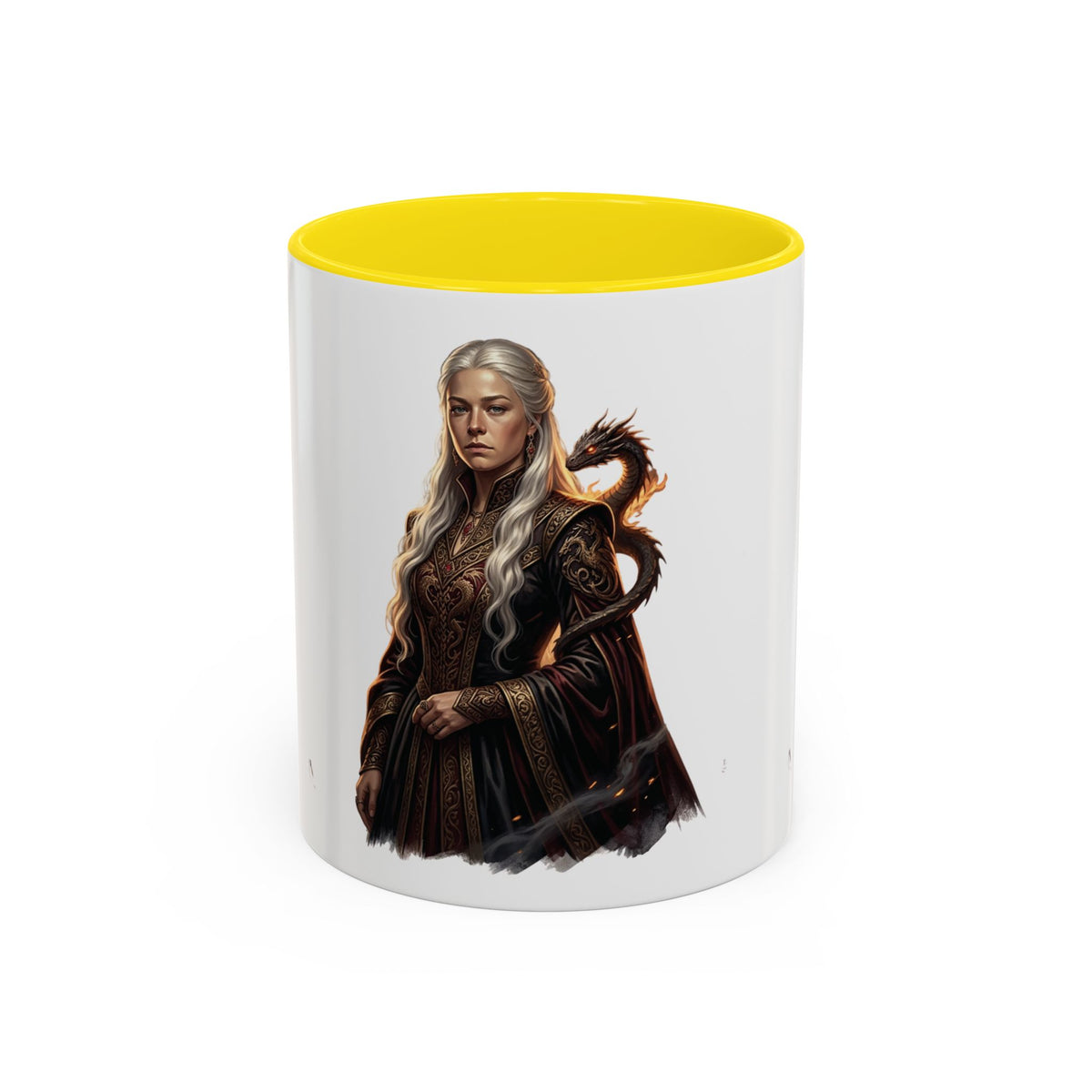 Daenerys Targaryen Dragon Accent Coffee Mug – Fantasy Queen 11/15oz