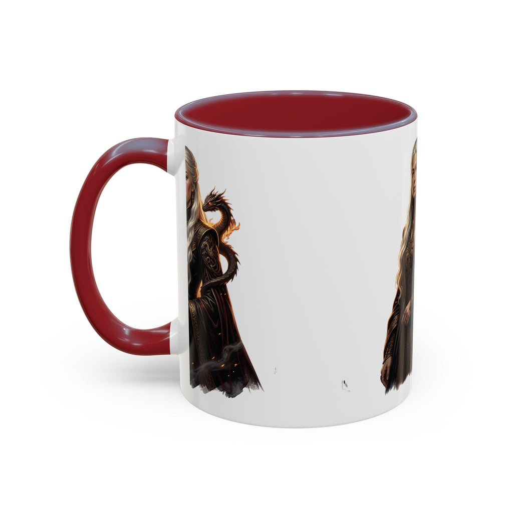 Daenerys Targaryen Dragon Accent Coffee Mug – Fantasy Queen 11/15oz