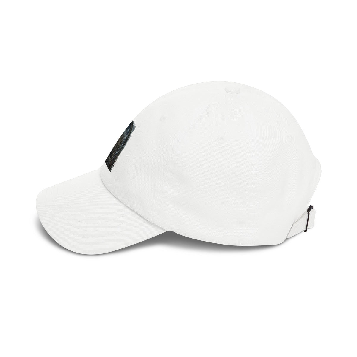 Dad Cap with Intricate Black Lion Patch — Classic Baseball Hat