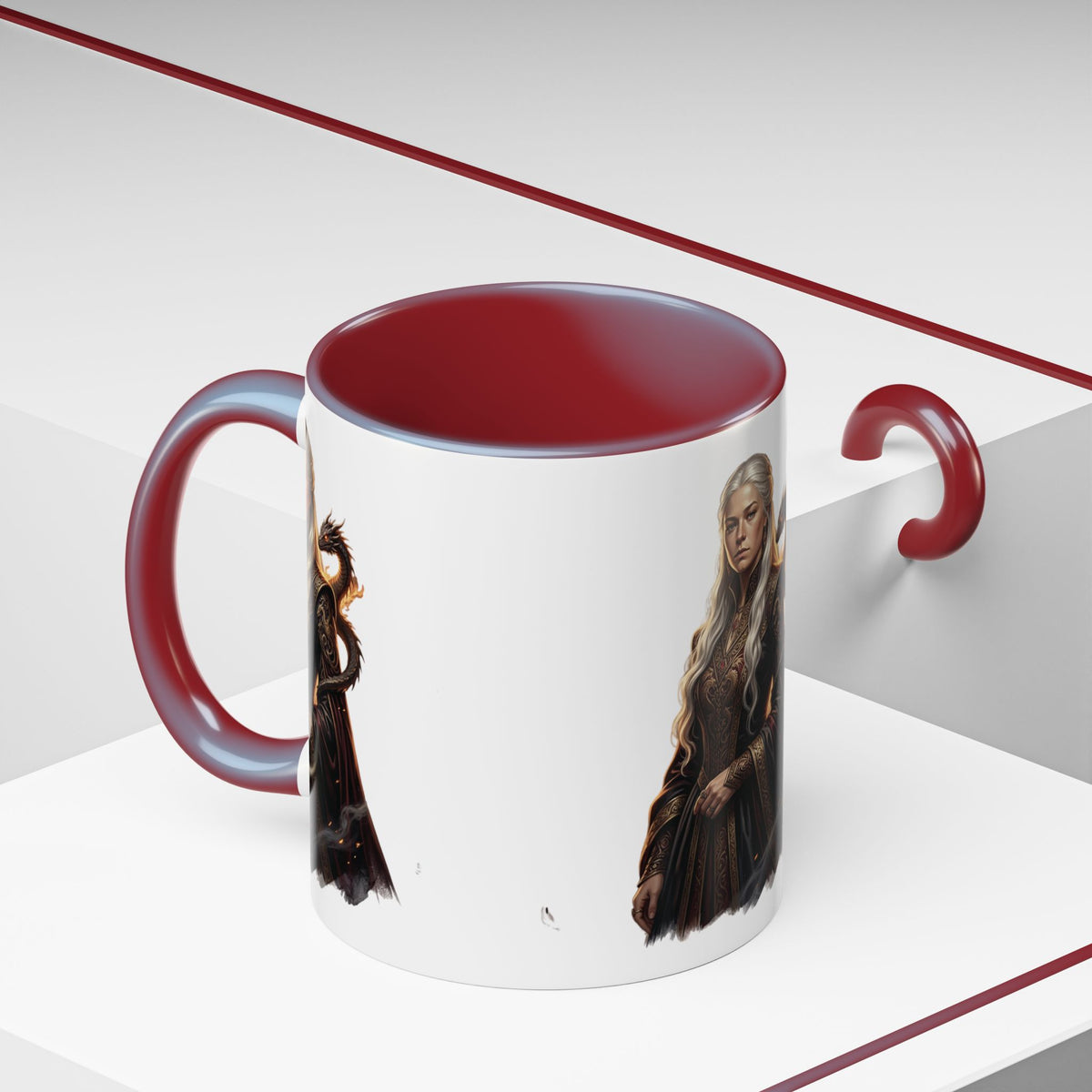 Daenerys Targaryen Dragon Accent Coffee Mug – Fantasy Queen 11/15oz