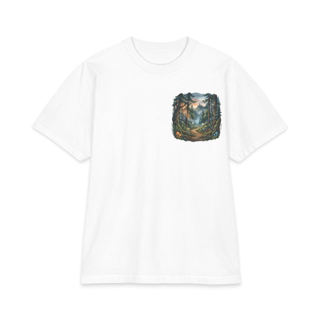 Forest Trail T‑Shirt — Scenic Woodland Landscape Pocket & Back Print