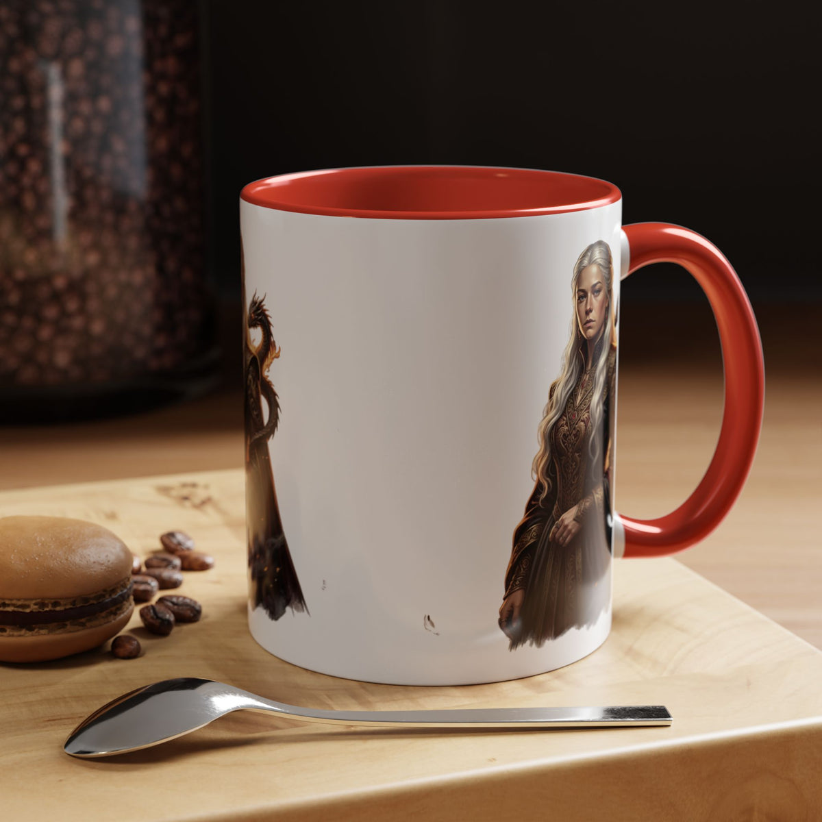 Daenerys Targaryen Dragon Accent Coffee Mug – Fantasy Queen 11/15oz