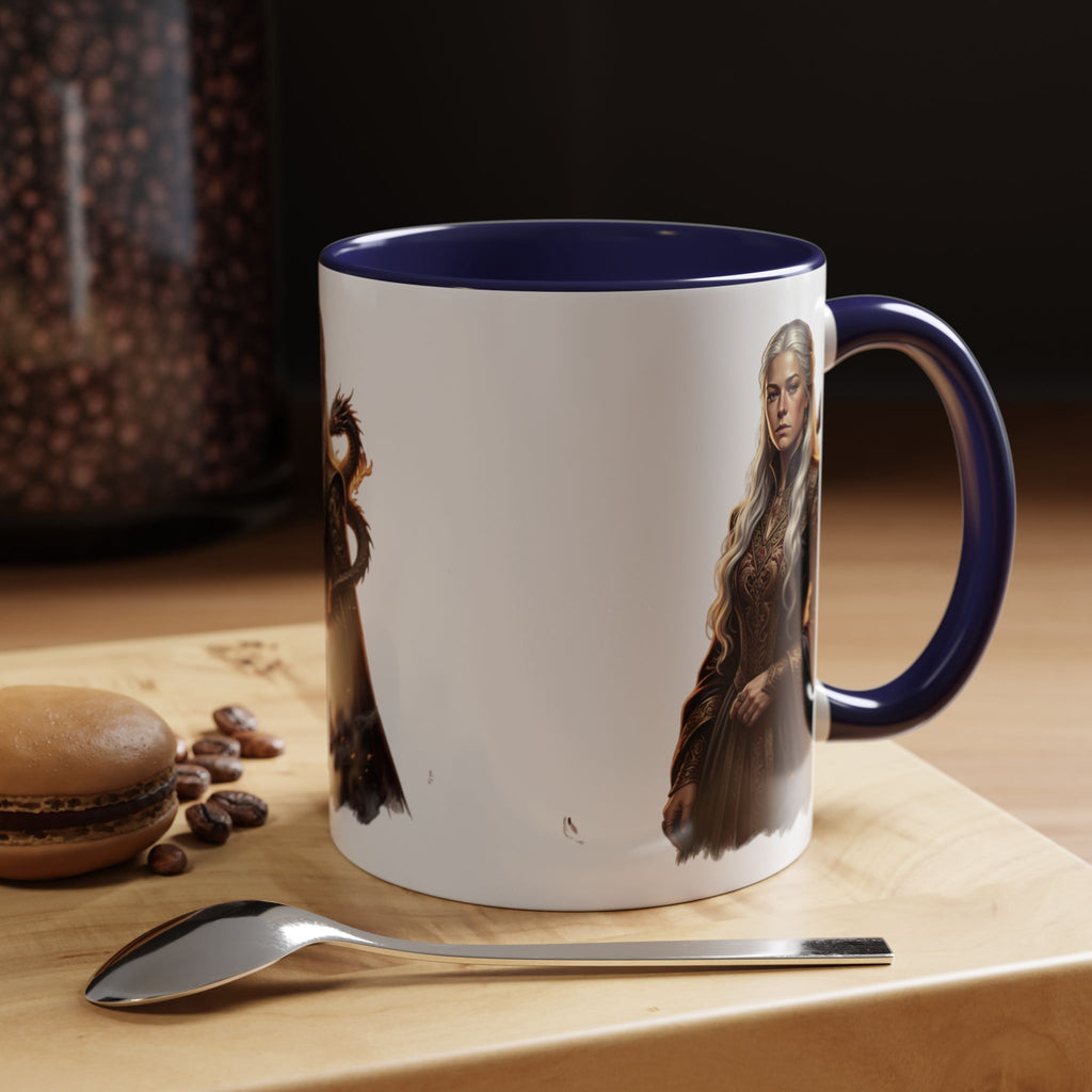 Daenerys Targaryen Dragon Accent Coffee Mug – Fantasy Queen 11/15oz
