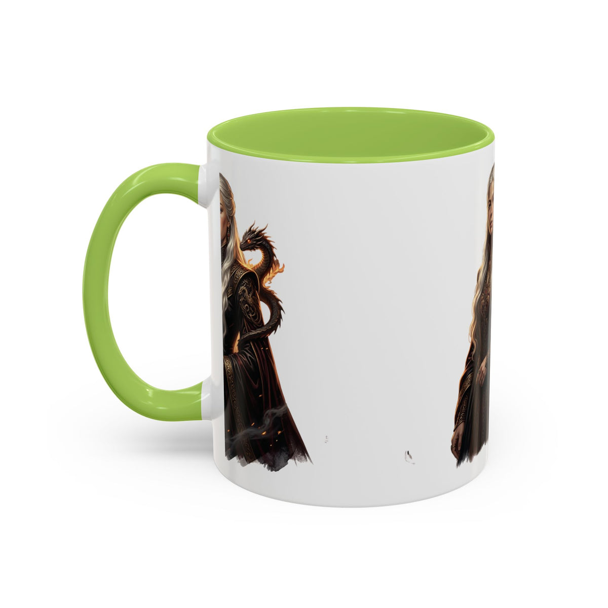 Daenerys Targaryen Dragon Accent Coffee Mug – Fantasy Queen 11/15oz