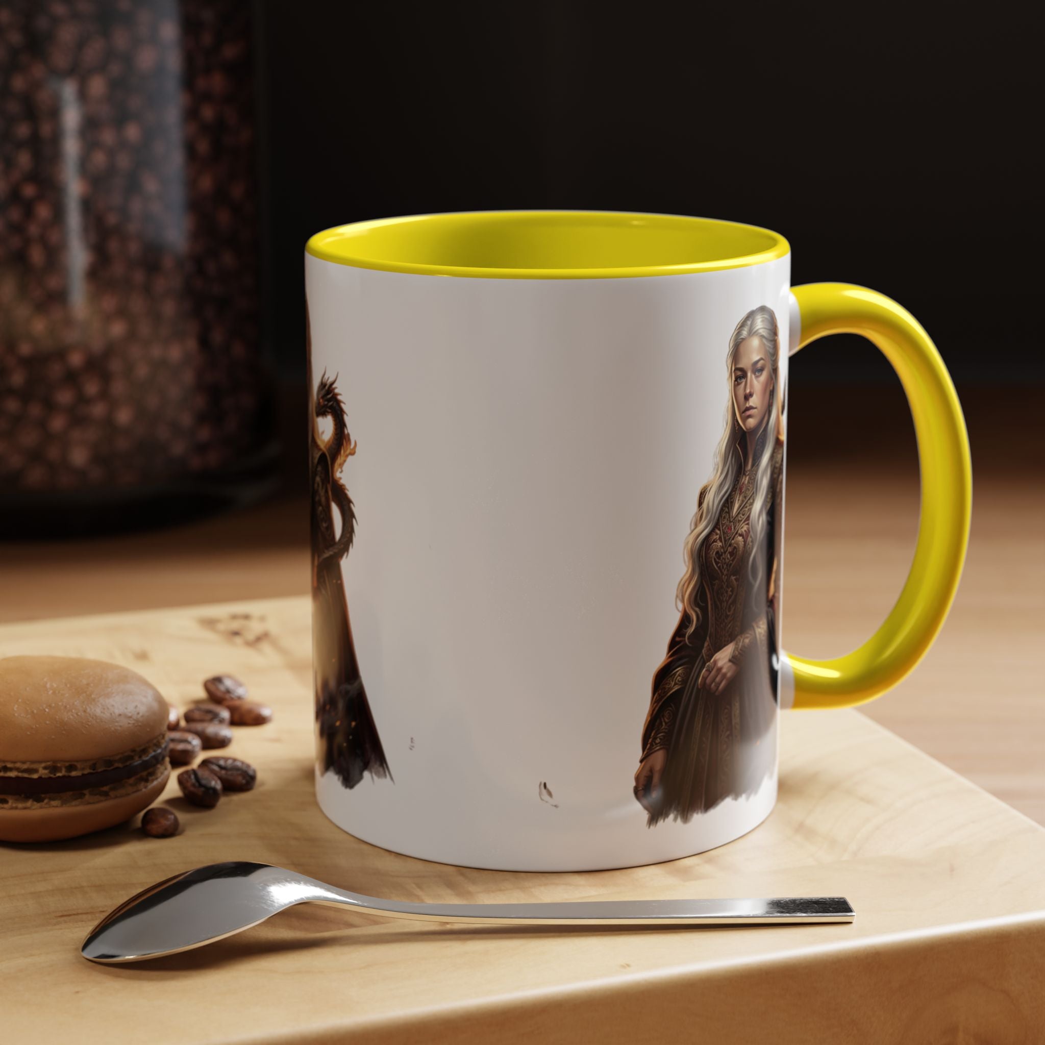 Daenerys Targaryen Dragon Accent Coffee Mug – Fantasy Queen 11/15oz
