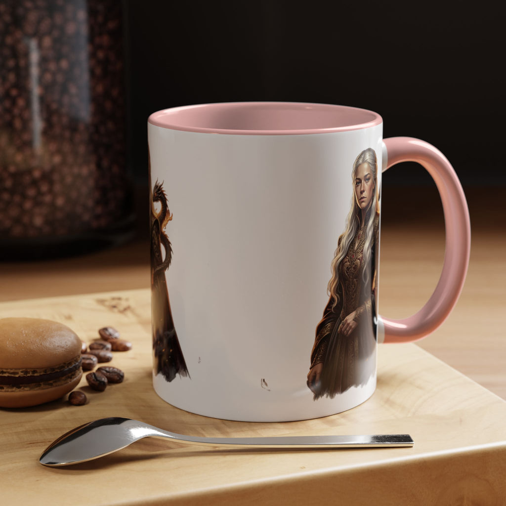 Daenerys Targaryen Dragon Accent Coffee Mug – Fantasy Queen 11/15oz