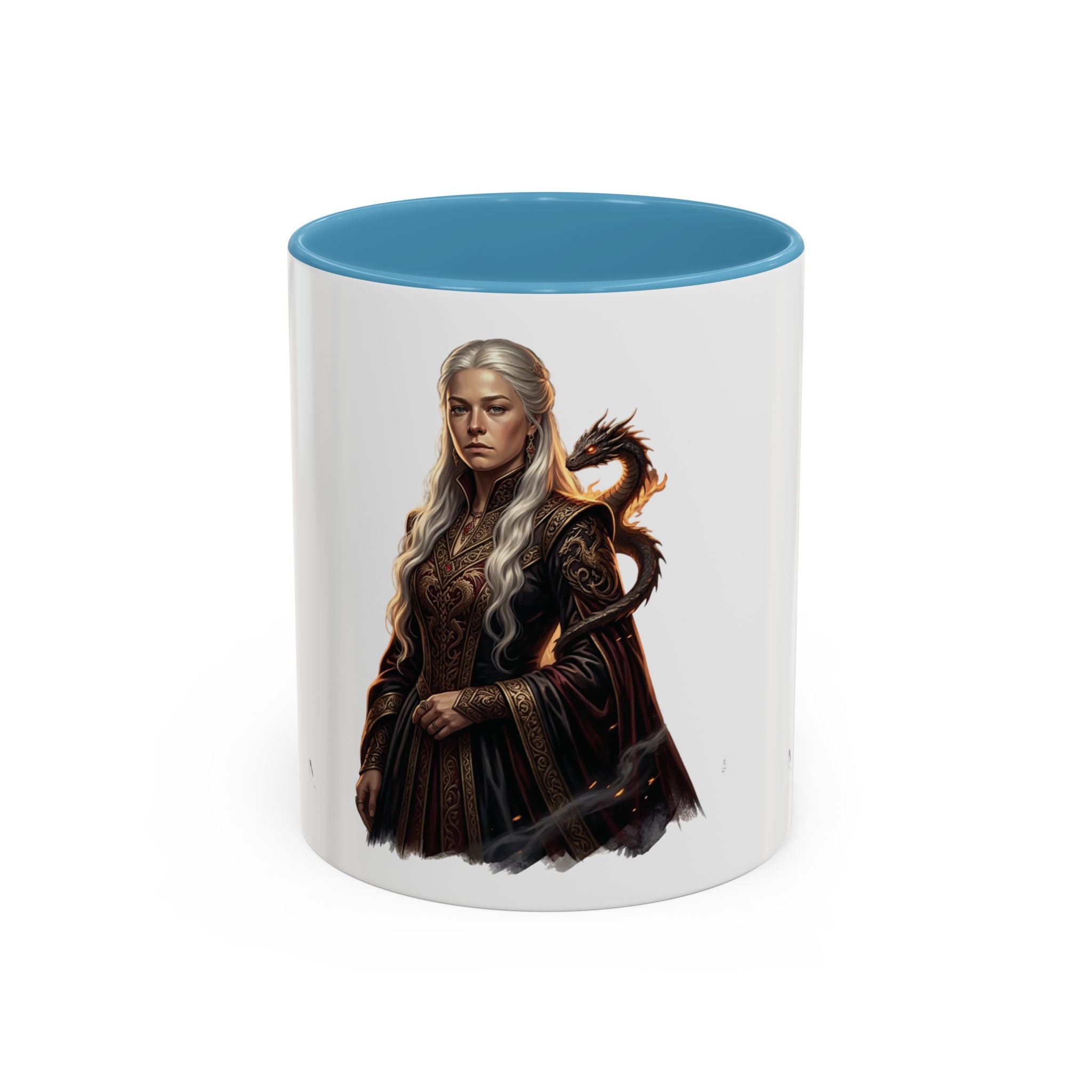 Daenerys Targaryen Dragon Accent Coffee Mug – Fantasy Queen 11/15oz
