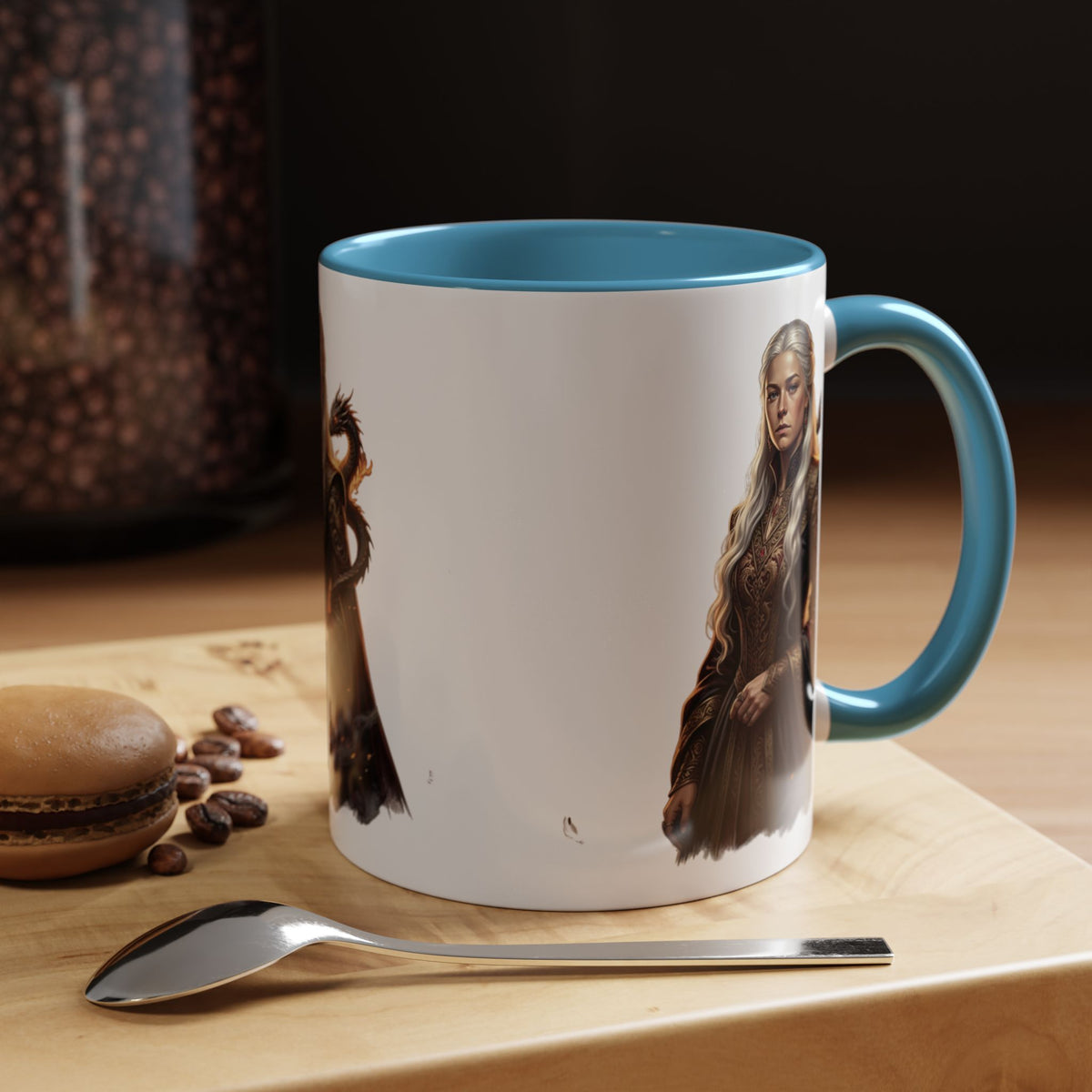 Daenerys Targaryen Dragon Accent Coffee Mug – Fantasy Queen 11/15oz