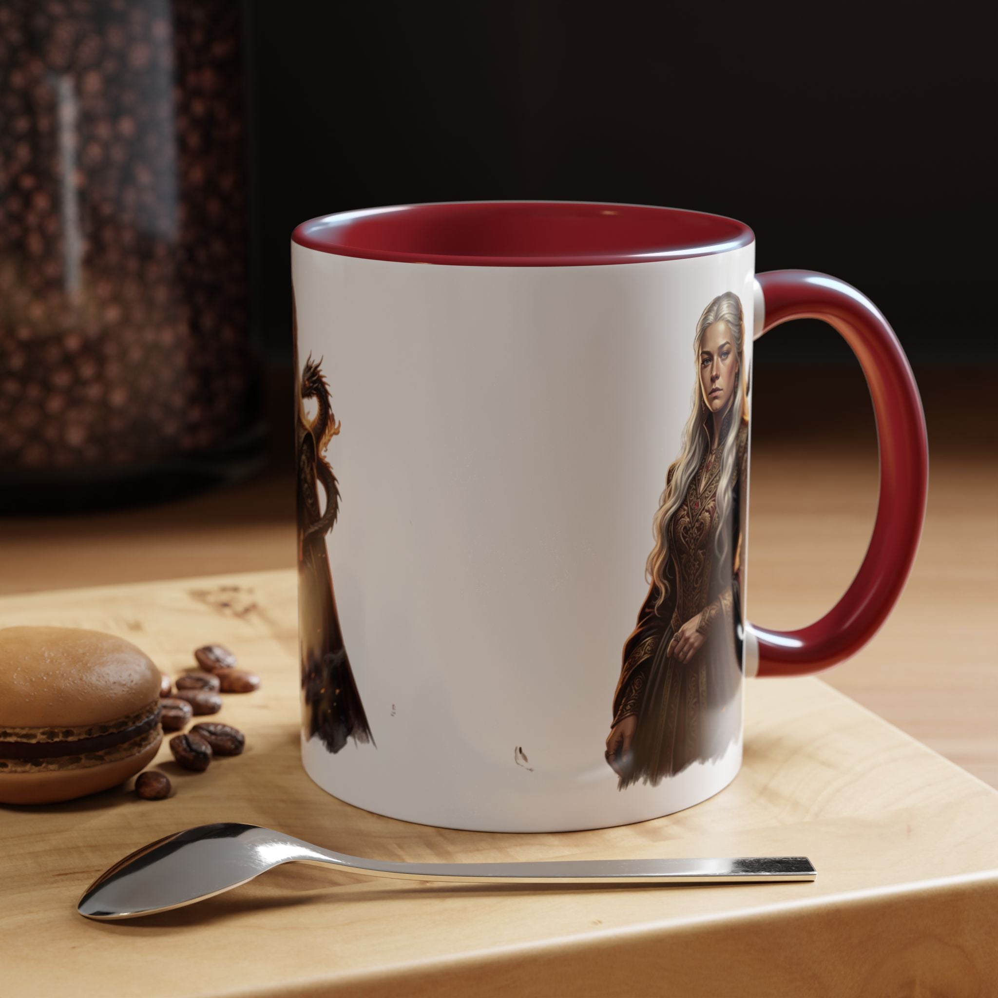 Daenerys Targaryen Dragon Accent Coffee Mug – Fantasy Queen 11/15oz