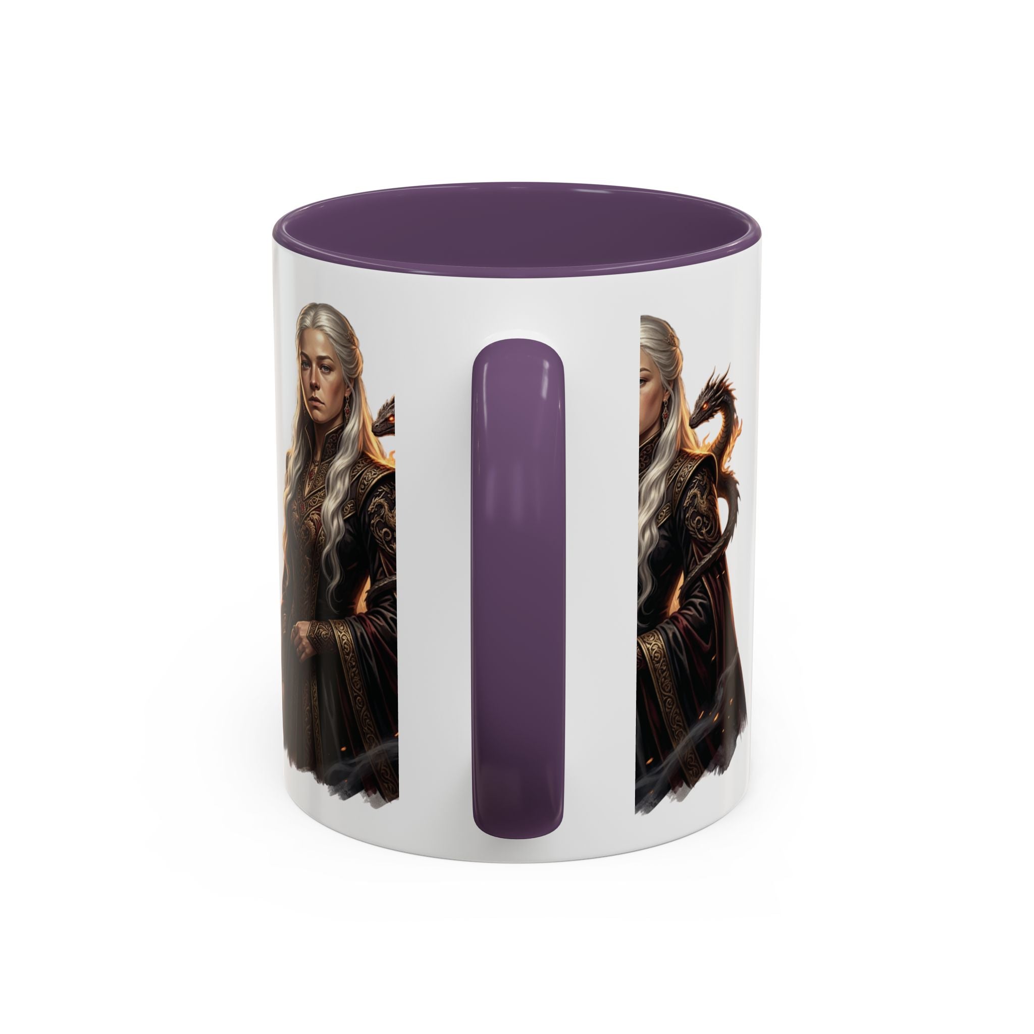 Daenerys Targaryen Dragon Accent Coffee Mug – Fantasy Queen 11/15oz