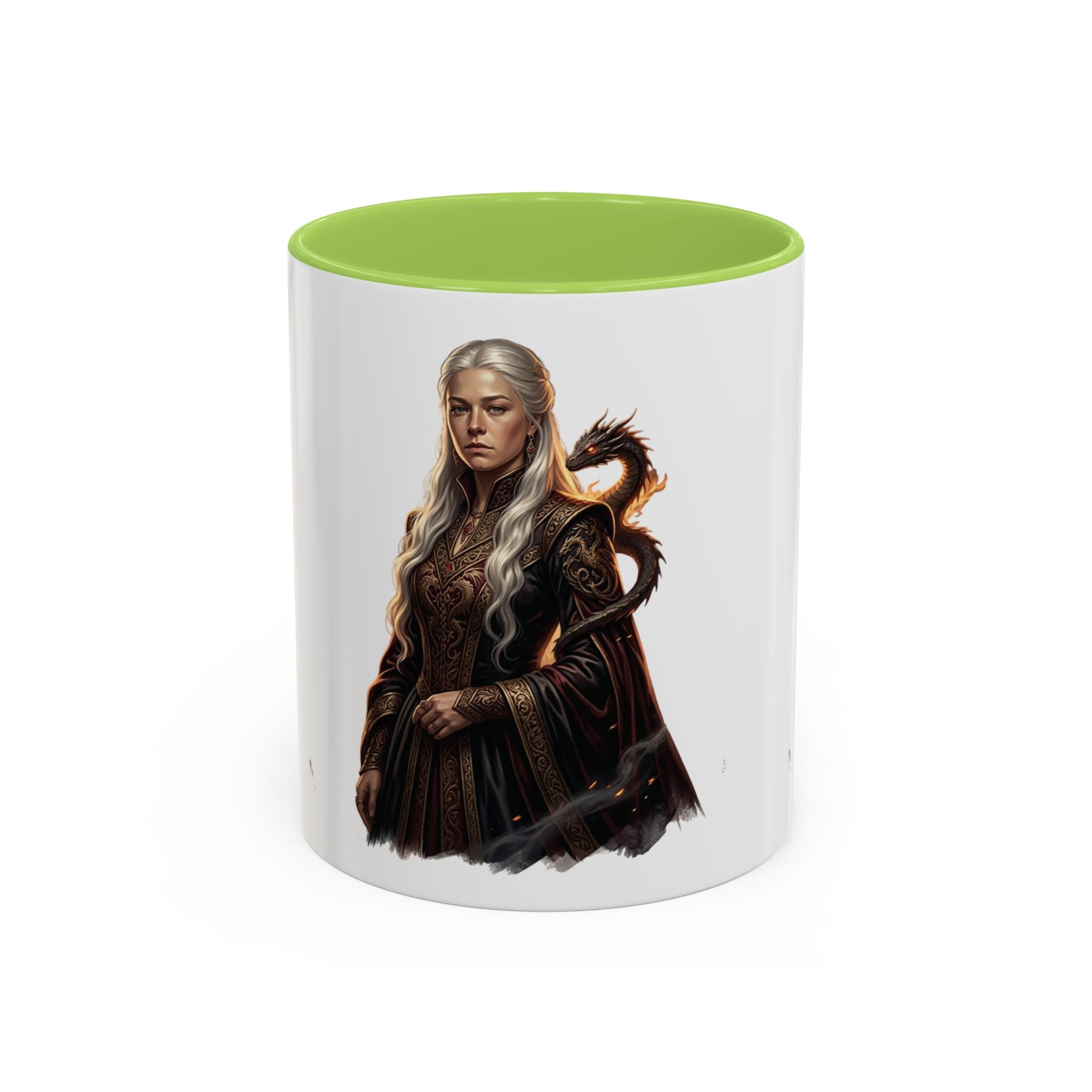 Daenerys Targaryen Dragon Accent Coffee Mug – Fantasy Queen 11/15oz