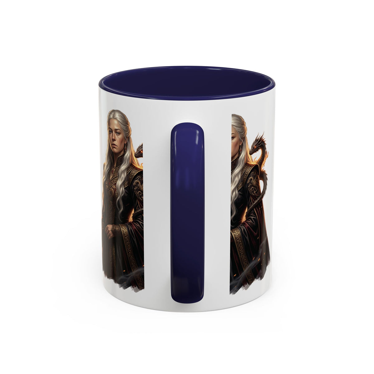 Daenerys Targaryen Dragon Accent Coffee Mug – Fantasy Queen 11/15oz