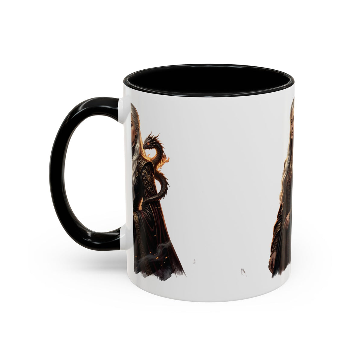 Daenerys Targaryen Dragon Accent Coffee Mug – Fantasy Queen 11/15oz